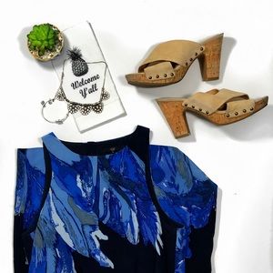 TIBI Floral Keyhole Crepe Zip Front Dress